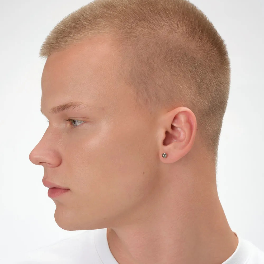Surgical Steel Ear Piercing Studs - Ball Shape Hypoallergenic