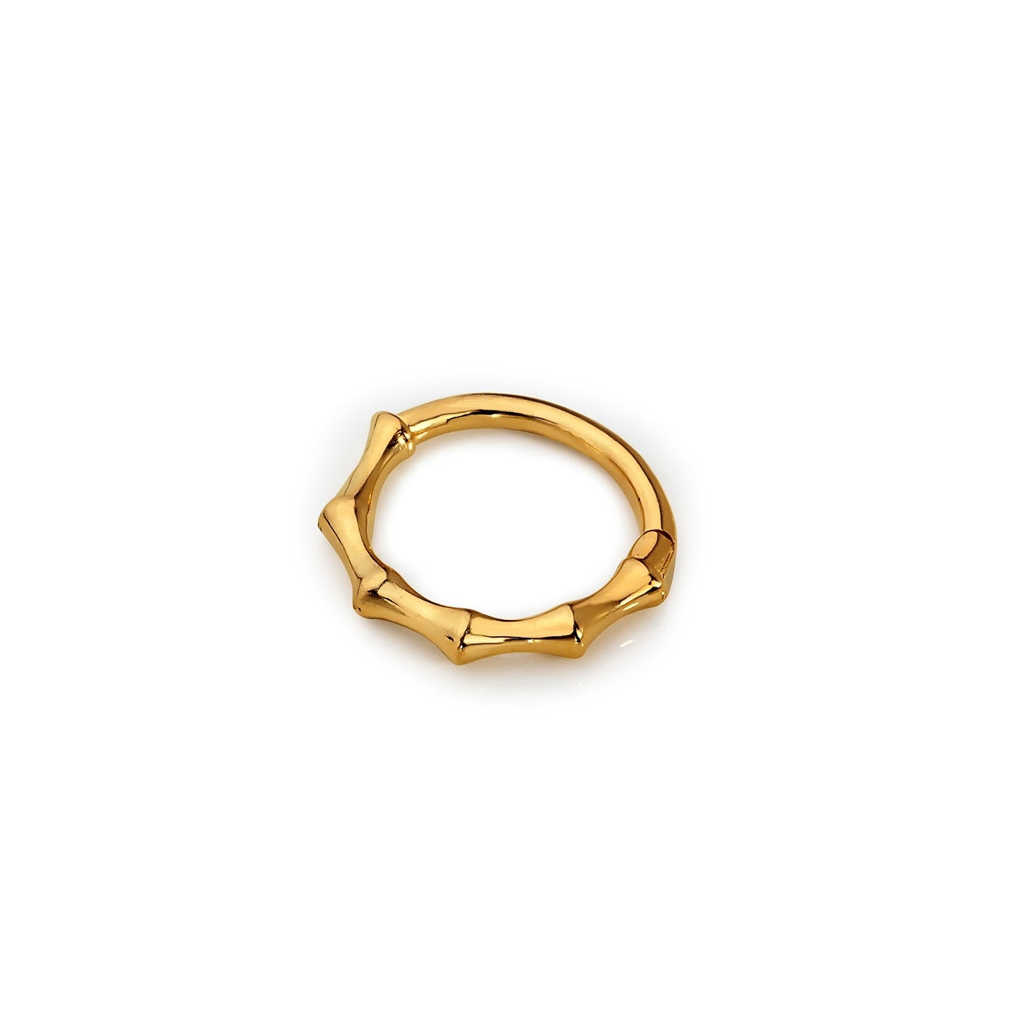 14 Ayar Altın Piercing - Bambu Boğumu