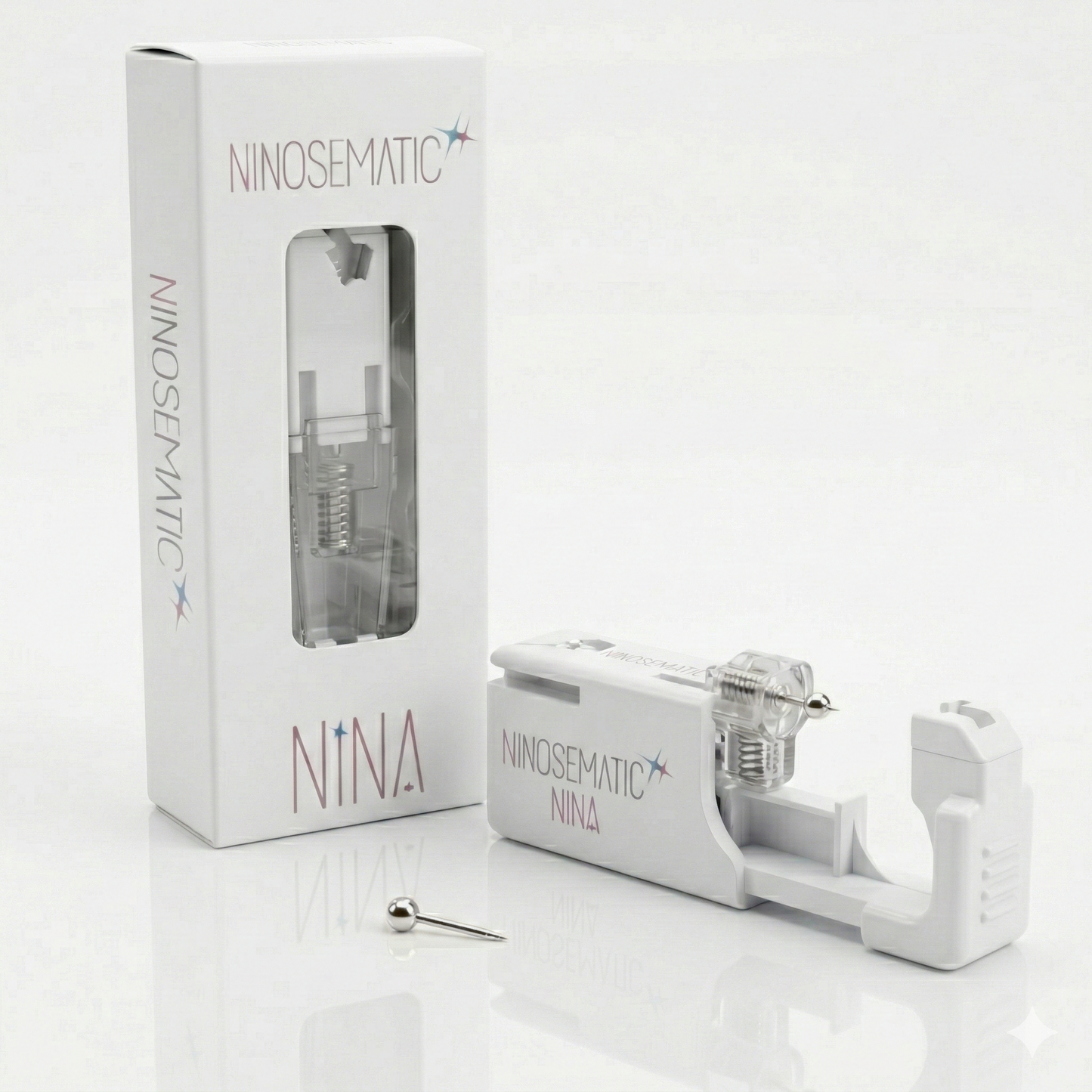 Ninosematic Tek Kullanımlık Burun Delme Kiti - Shape Ball Küpe