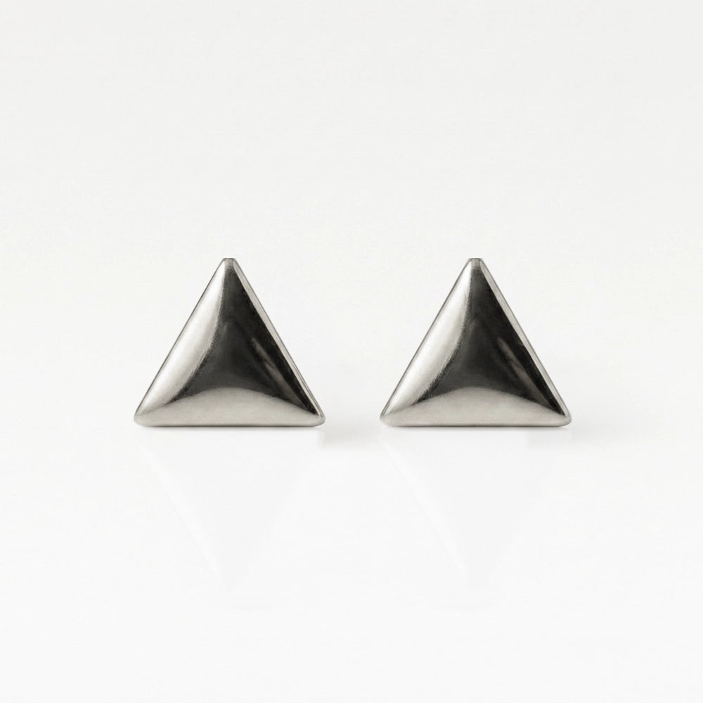 Серьги для прокалывания ушей из хирургической стали — Shape Triangle гипоаллергенные (пара)