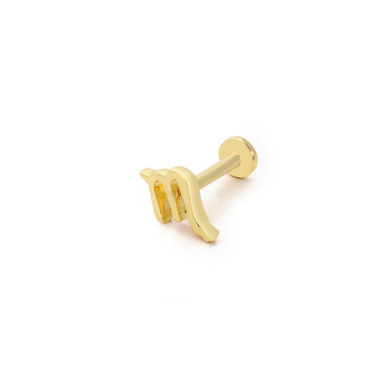 14K Gold Piercing - Scorpio Zodiac