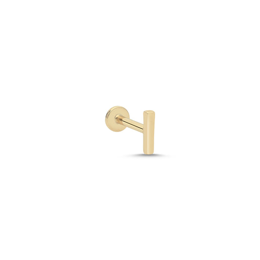 14K Gold Piercing - Minimalist Bar