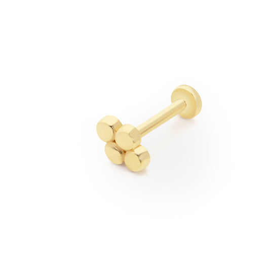 14K Gold Piercing - Quad Cluster