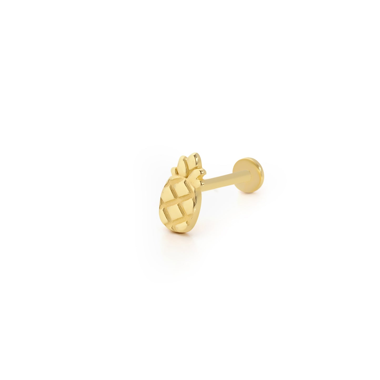 14 Ayar Altın Piercing - Tropikal Ananas