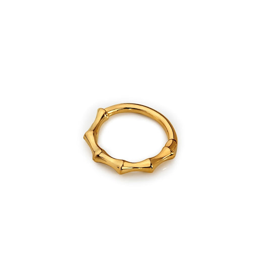 14 Ayar Altın Piercing - Bambu Boğumu