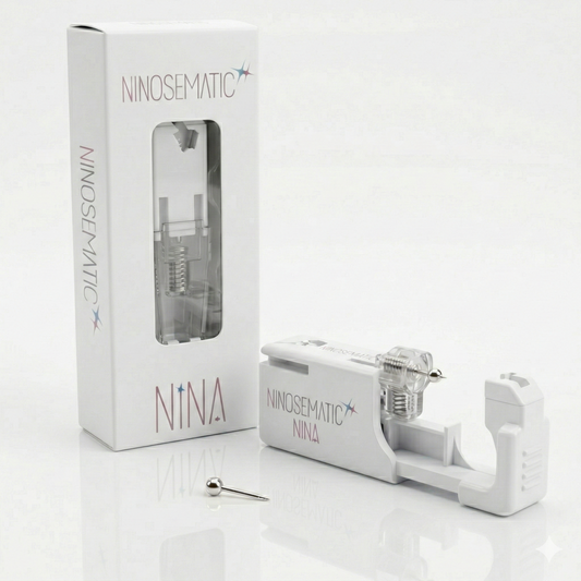 Ninosematic Tek Kullanımlık Burun Delme Kiti - Shape Ball Küpe