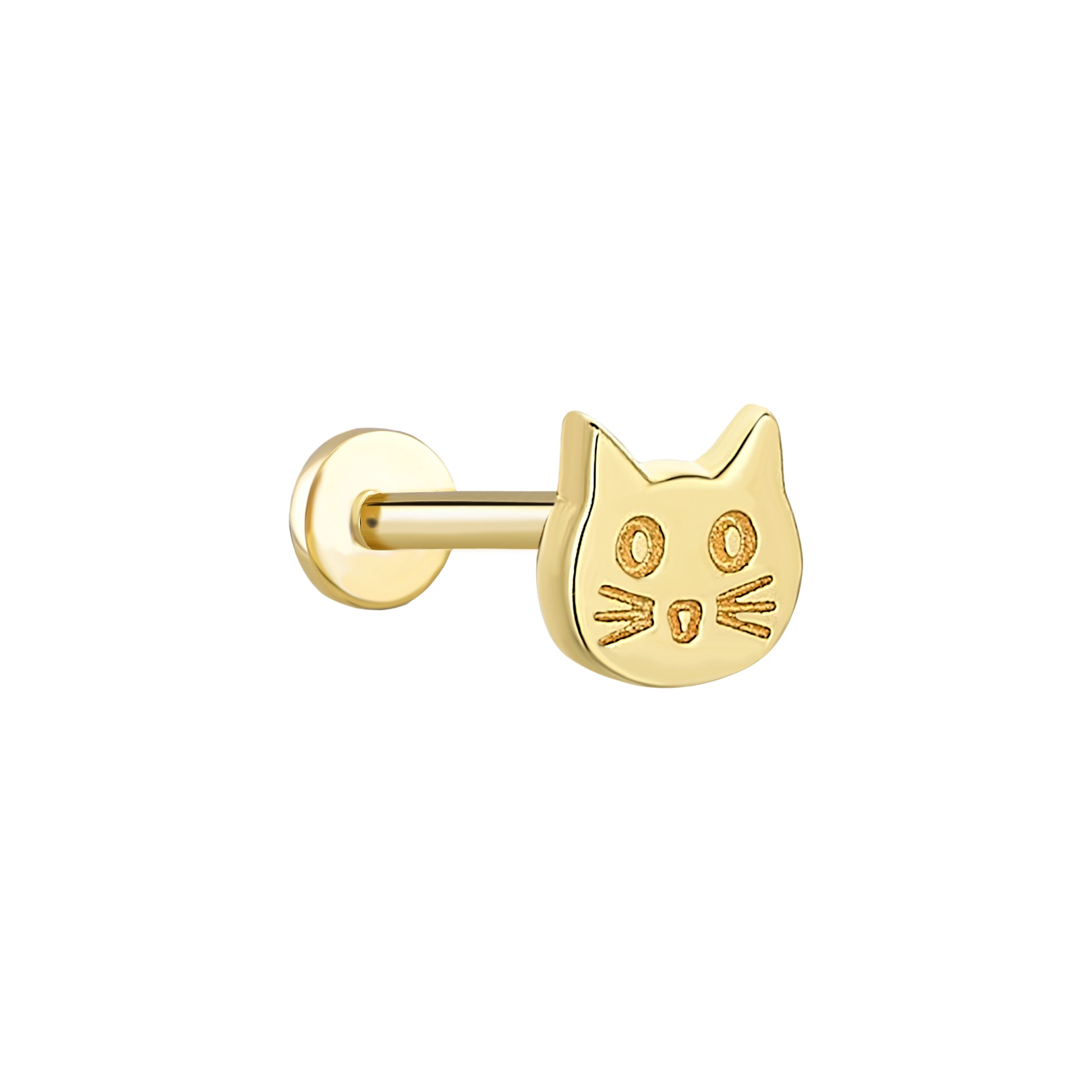 14K Gold Piercing - Cat – NINA Medikal