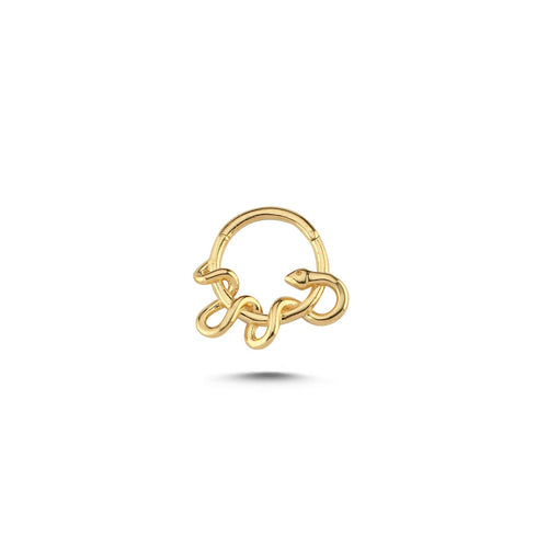 14 Ayar Altın Piercing - Medusa