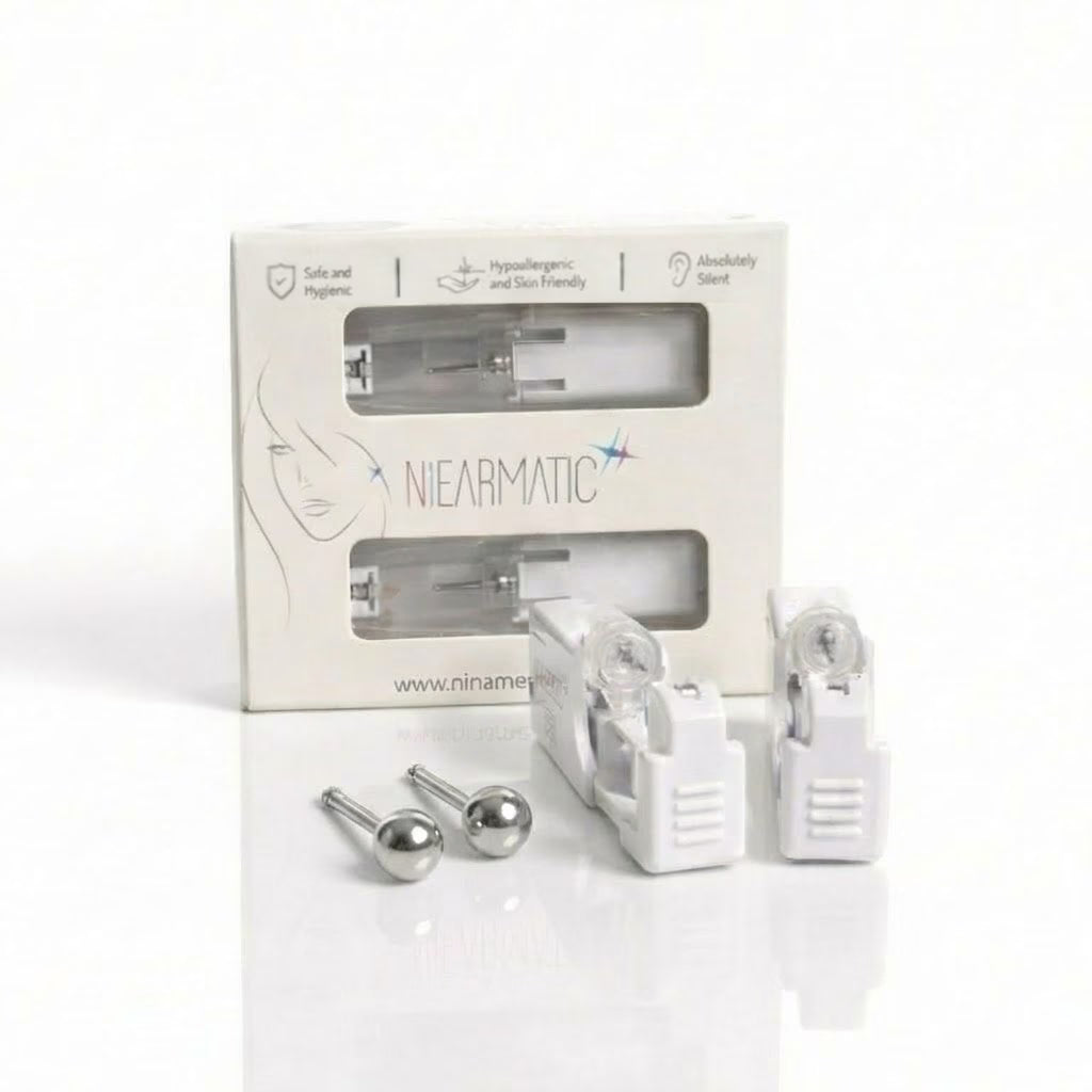 Niearmatic Tek Kullanımlık Kulak Delme Kiti - Shape Ball Küpe