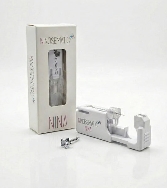 Ninosematic Tek Kullanımlık Burun Delme Kiti - Birthstar Crystal Küpe