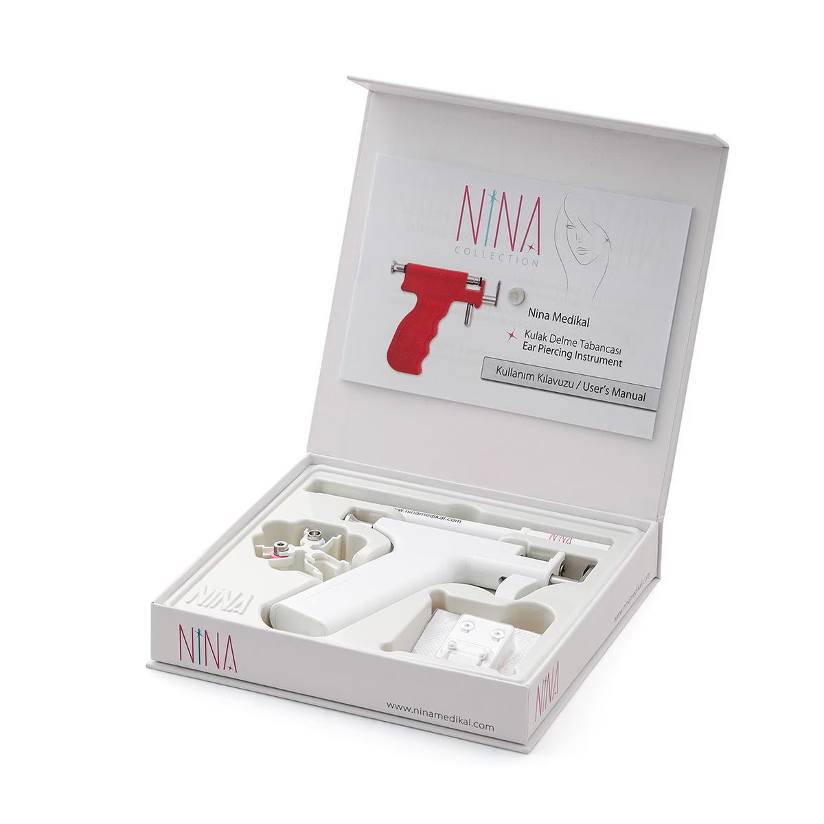 Profesyonel Beyaz Kulak Delme Aleti - Gelişmiş Kit