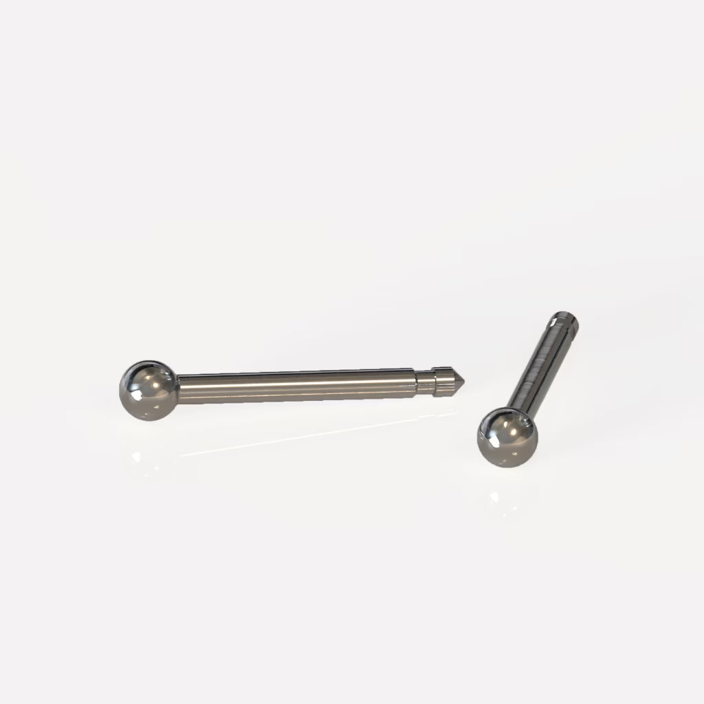 Titanyum Kulak Delme Küpesi - Shape Ball Alerji Yapmayan (Çift)