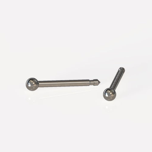 Titanyum Kulak Delme Küpesi - Shape Ball Alerji Yapmayan (Çift)