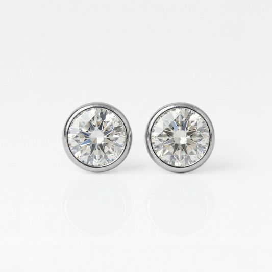 Cerrahi Çelik Kulak Delme Küpesi  - Birthstone Crystal Alerji Yapmayan 
