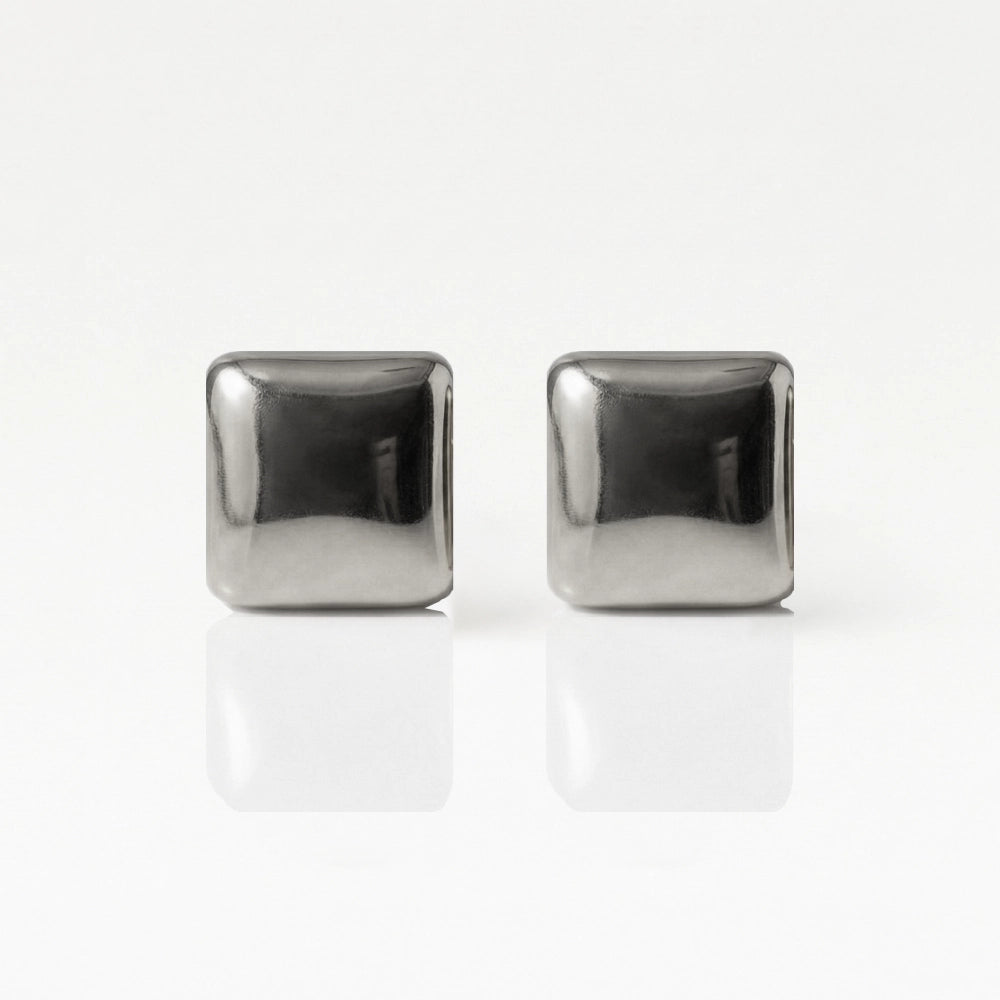 Серьги для прокола ушей из хирургической стали - Shape Square Гипоаллергенный (Пара)