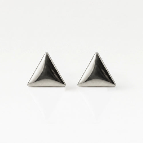 Серьги для прокалывания ушей из хирургической стали — Shape Triangle гипоаллергенные (пара)