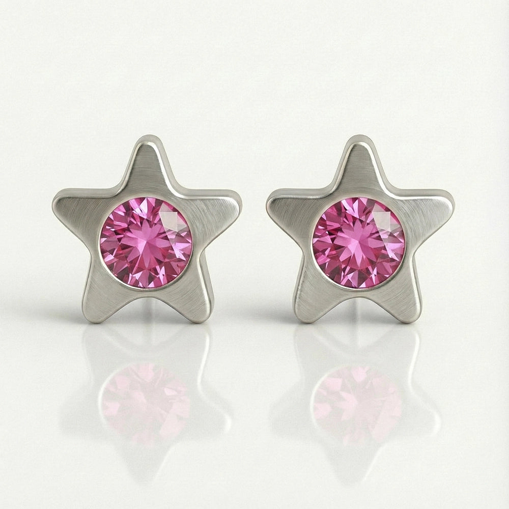 Серьги для прокалывания ушей из хирургической стали — Starlite Rose гипоаллергенные 