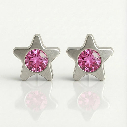 Серьги для прокалывания ушей из хирургической стали — Starlite Rose гипоаллергенные 