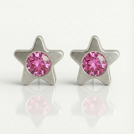Серьги для прокалывания ушей из хирургической стали — Starlite Rose гипоаллергенные 