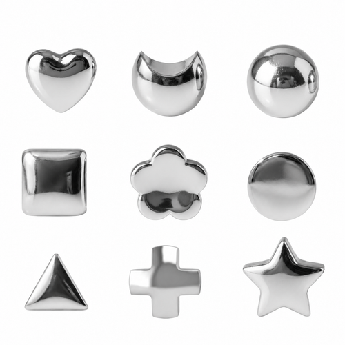 Surgical Steel Ear Piercing Studs - Shape Assorted Hypoallergenic