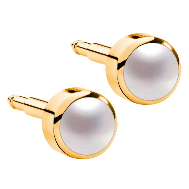  - Kulak Delme Küpesi Gold Pearl