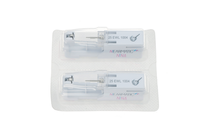  - Niearmatic White Birthstone Crystal Kulak Delme Küpesi Large 5mm