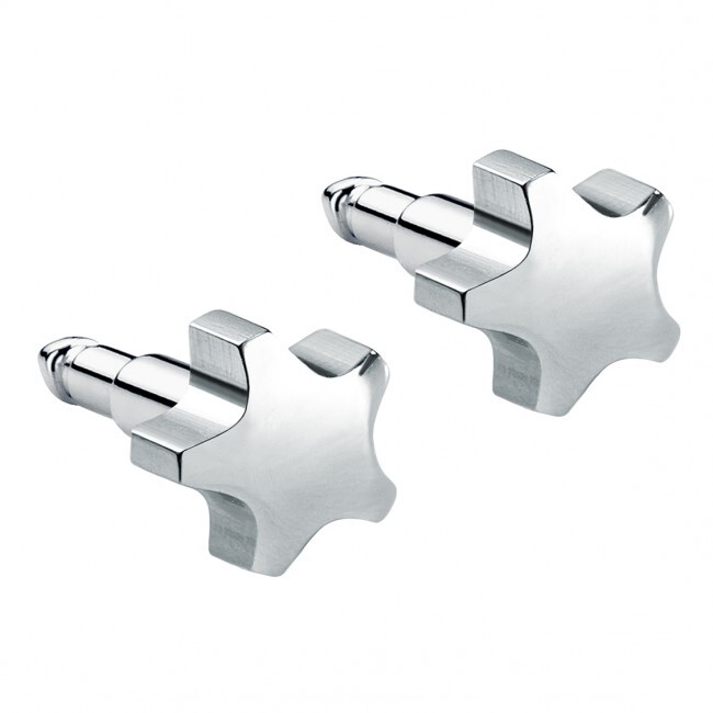  - Kulak Delme Küpesi – White Star | Hipoalerjenik, Steril, Cerrahi Paslanmaz Çelik